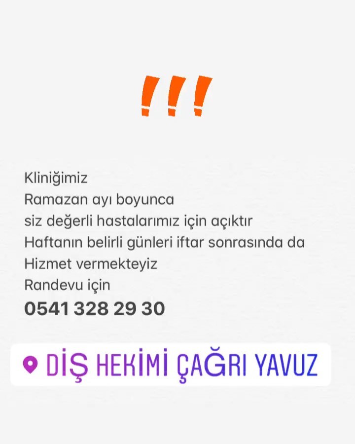 Randevu için 0541 328 29 30